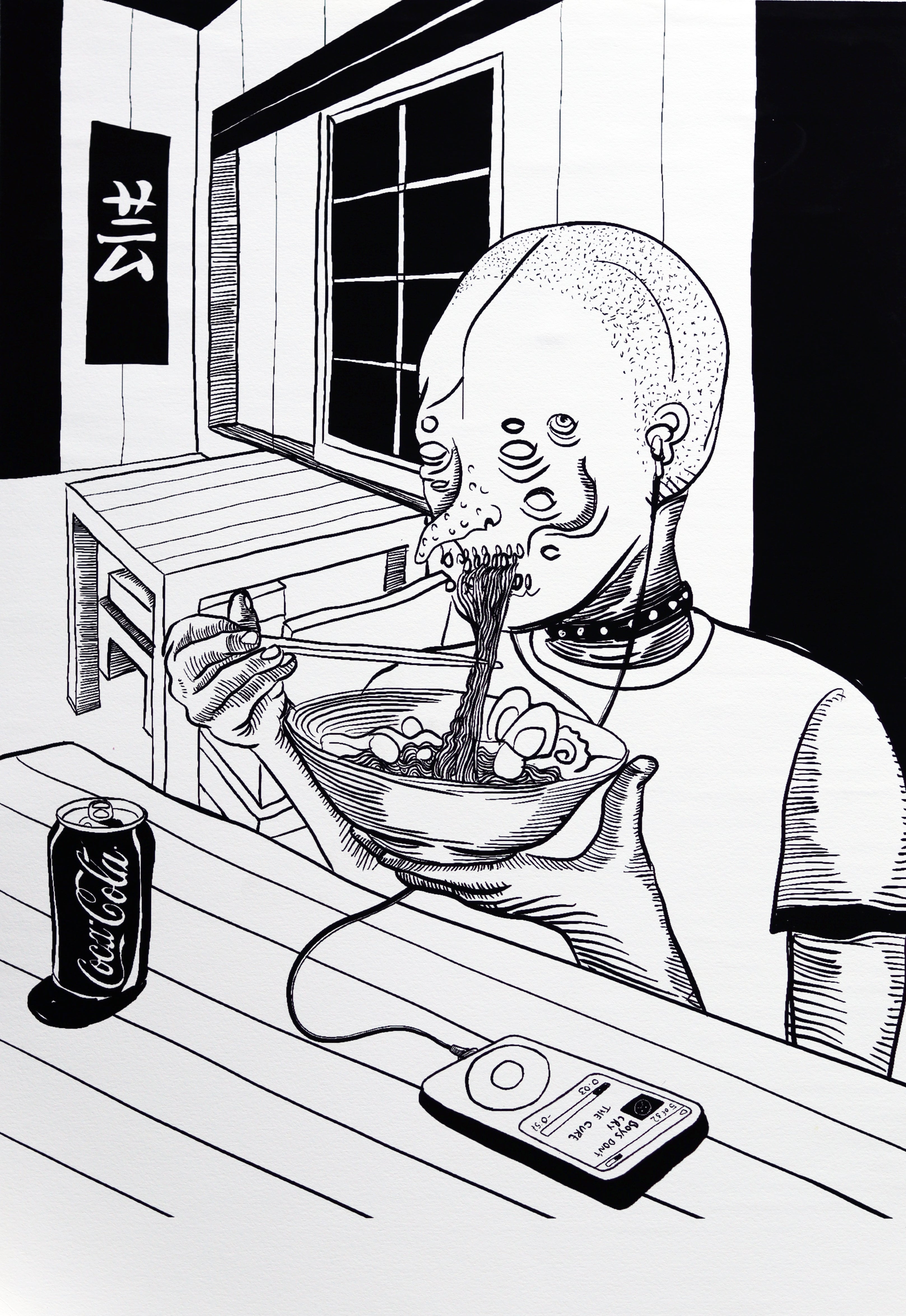 "Ramen con coca"