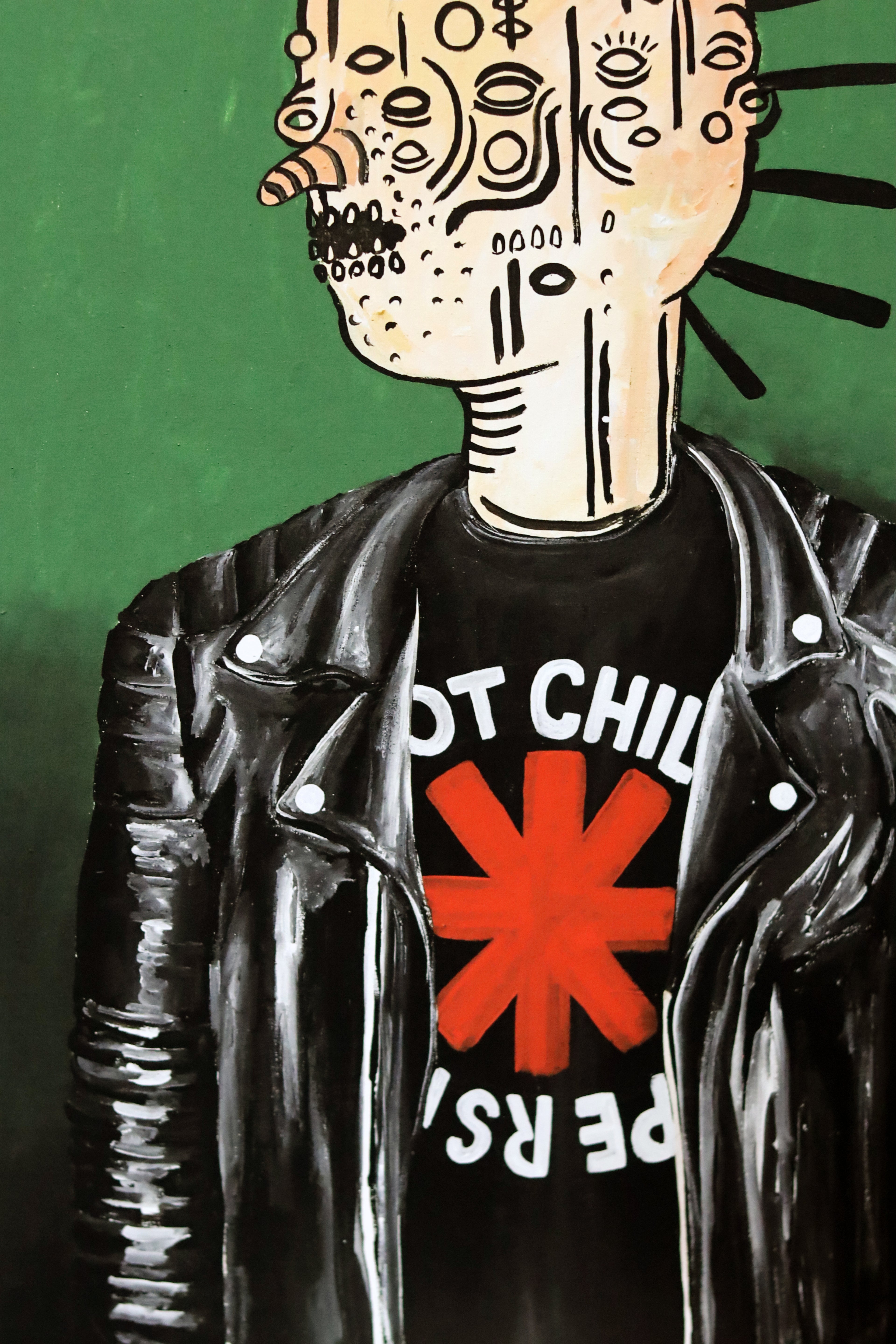 "Autorretrato con playera de los red hot"