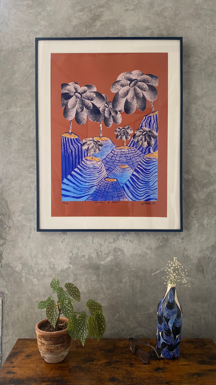 "Montañas de flores"